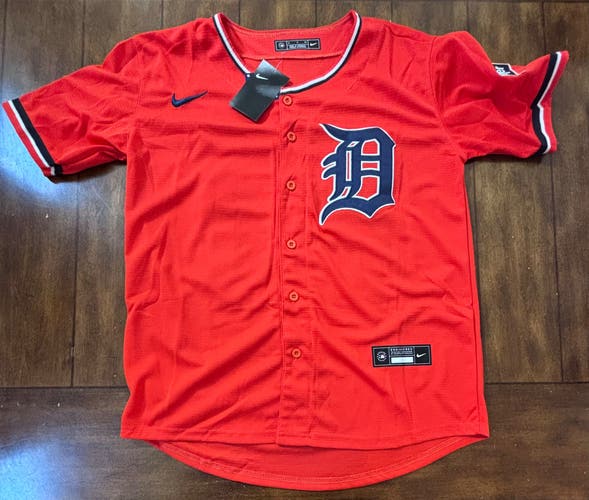 Detroit Tigers Spencer Torkelson Adult Small (Orange) Alternate Jersey NWT