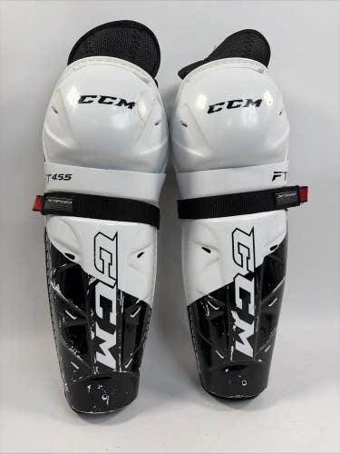CCM FT455 Ice Hockey Shin Pads, 14"