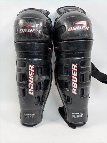 Bauer Impact 300 Ice Hockey Shin Pads, 15"