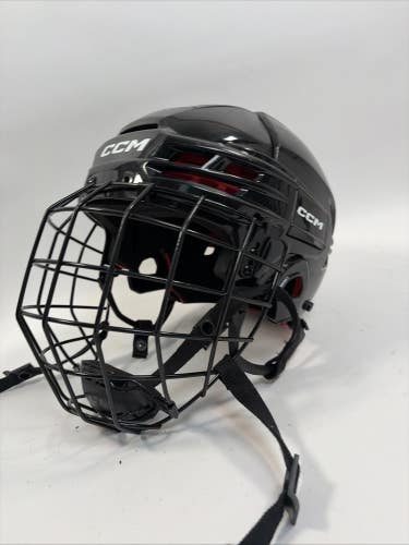 CCM Tacks FM70 Ice Hockey Helmet, Medium (7-7 1/2), Black