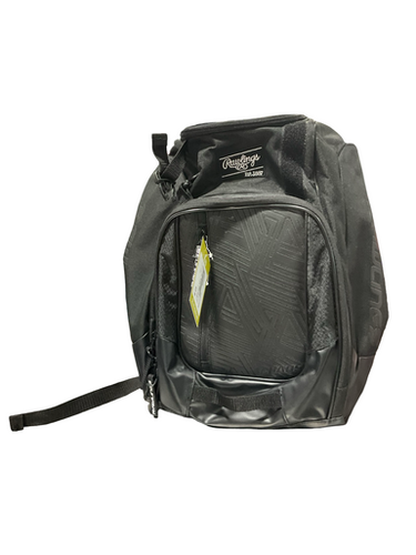 Used Rawlings BLACK BACKPACK BB/SB Player Backpack Black 11834-S000049556