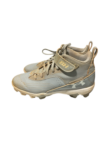 Used Under Armour BH BB CLEAT MOLDED BB/SB Cleats Grey Junior 04 11834-S000049639