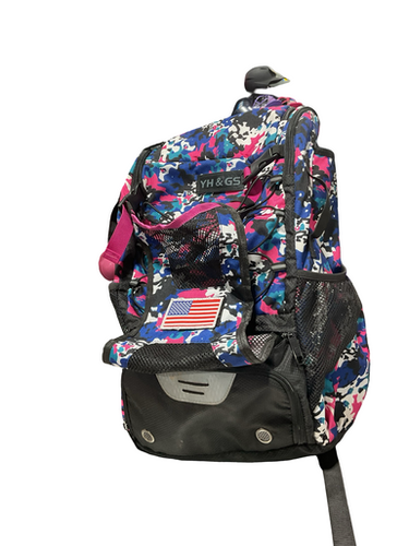 Used RAINBOW CAMO BACKPACK BB/SB Player Backpack Navy Blue 11834-S000049607