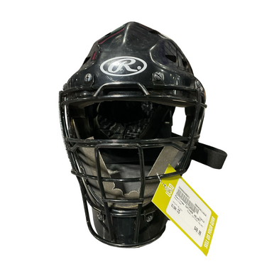 Used Rawlings CATCHER HELMET Catchers Helmet w/Mask Black One Size 11834-S000049601