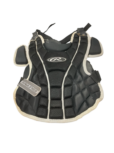 Used Rawlings BLACK CHEST PROTECTOR Catchers Chest Protector Black Youth 11834-S000049603