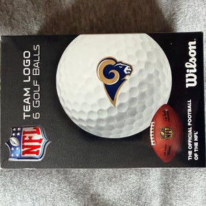 Rams Logo Wilson Balls 6 Pack (New)