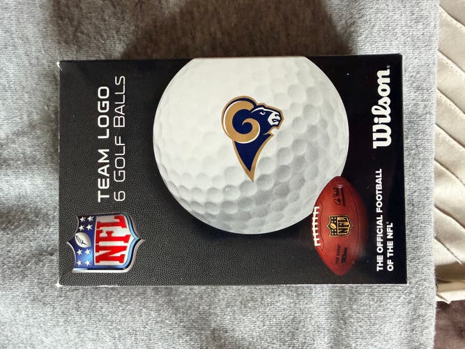 Rams Logo Wilson Balls 6 Pack (New)