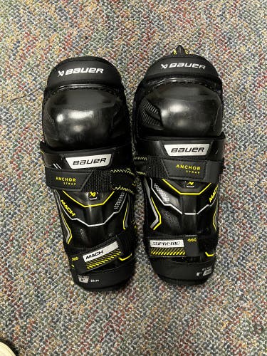 Youth Bauer Supreme Mach Shin Pads 8" (Used)