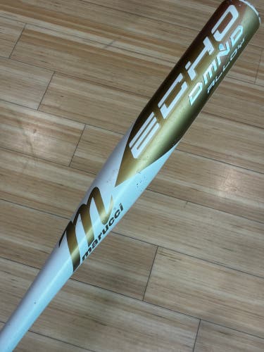 White 2023 Marucci Echo DMND Alloy Bat (-12) Alloy 18 oz 30" (Used)