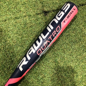 2018 Rawlings Quatro Alloy Bat (-13) Alloy 12 oz 25" (Used)