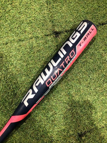 2018 Rawlings Quatro Alloy Bat (-13) Alloy 12 oz 25" (Used)