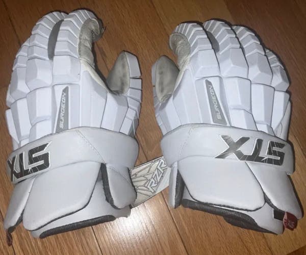 STX Surgeon RZR Lacrosse Gloves Large (Great Condition)