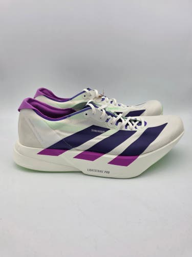 Adidas Adizero Adios Pro 4 Running Mens Shoes White Purple Lime JR1656 Size 12.5