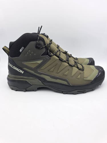 Salomon X Ultra 360 Mid CS WP New Green Black Hiking Boots Mens Size 14