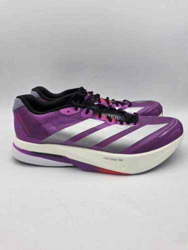 Adidas Adizero Boston 13 Running Shoes Purple Silver JS4943 Men's Size 12