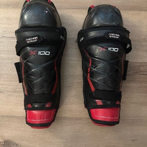 Senior Bauer Vapor X100 15" Shin Pads (Used)