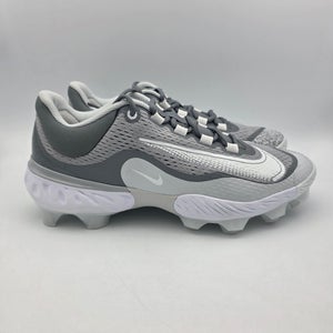 Nike Alpha Huarache Elite 4 Low MCS Baseball Cleats Grey DX6962-012 Men’s 11