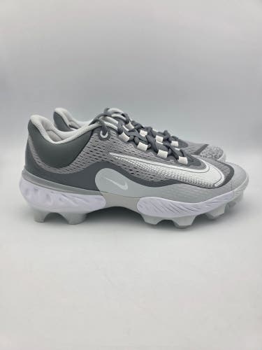 Nike Alpha Huarache Elite 4 Low MCS Baseball Cleats Grey DX6962-012 Men’s 11