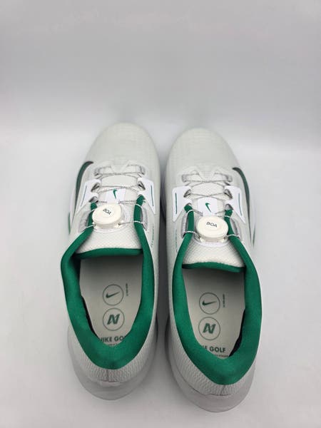 Nike Air Zoom Infinity Tour 2 Wide White Green Golf Shoes Sz  display picture 1