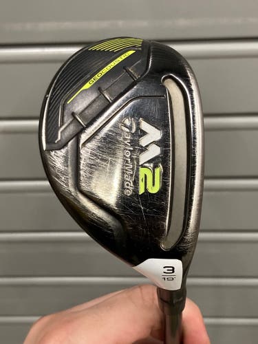 Used Men's TaylorMade M2 Right Handed 3 Hybrid | Regular Flex | REAX 65 Gram Graphite Shaft