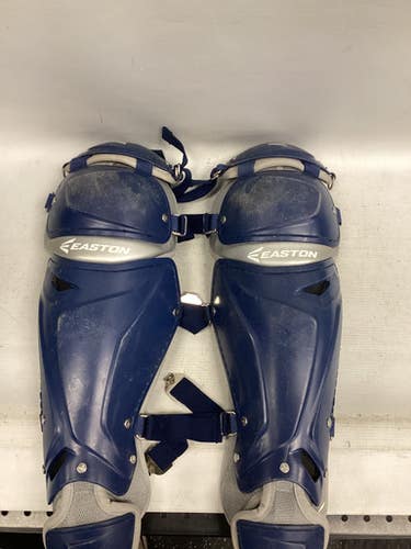 Used Easton EASTON SHINS Catchers Leg Guards Navy Blue Youth 11851-S000045817