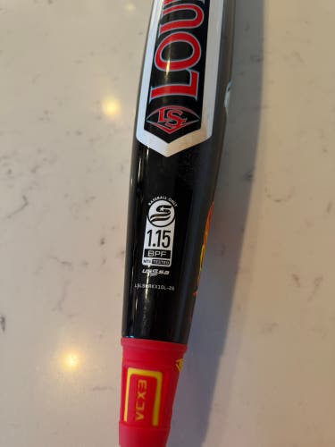 2026 Louisville Slugger Supra Composite USSSA Certified Bat (-10) 21 oz 31" (Used)