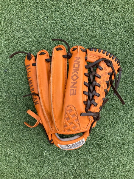12.25" RH Nokona All-American 600 Pumpkin Spice Baseball Glove | Limited Edition