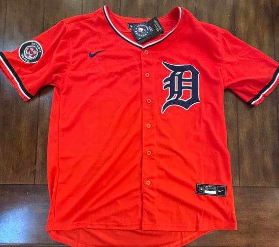 Detroit Tigers Tarik Skubal Adult Medium(Orange) Alternate Jersey NWT