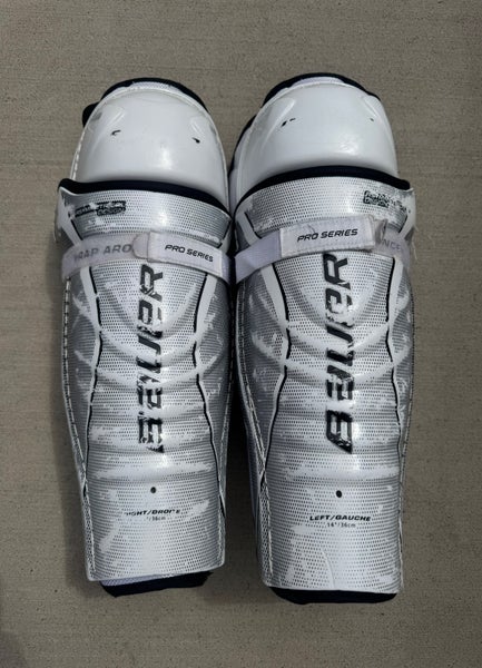 Senior Bauer Pro Series 14" Shin Pads Pro Stock (Used)