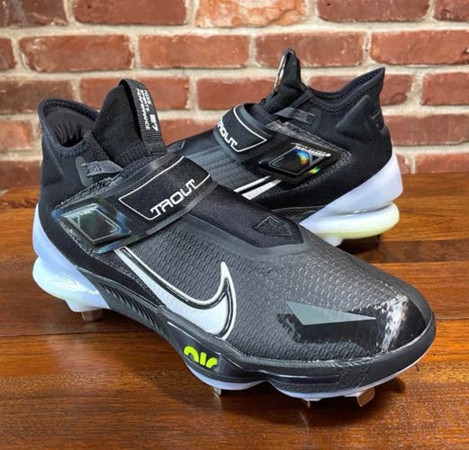 Nike Force Zoom Trout 8 Elite Black Grey White Baseball Cleats Size 8