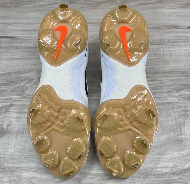Nike Alpha Huarache Elite 4 Low Baseball Cleats Brown Blue  display picture 1