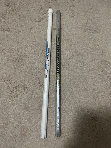 (2 pack) Lacrosse Shafts - STX AL6000 - Warrior Atomix used bundle deal