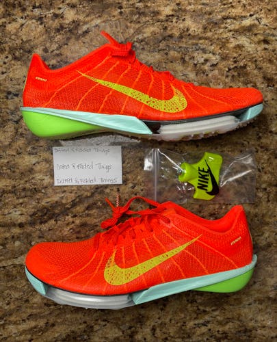 Men Size 7.5 Nike Air Zoom Victory 2 Crimson/Lime Track & Field Cleat FD8411-600