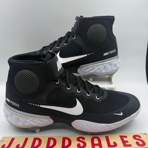 Nike Alpha Huarache Elite 3 Mid Metal Baseball Cleats Black CK0745-001 Size 11.5

New Without Box