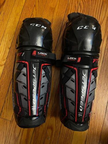 Senior CCM JetSpeed FT1 14" Shin Pads (Used)
