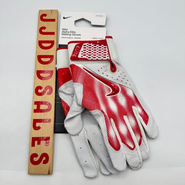 Nike Alpha Elite Baseball Batting Gloves Red White Men’s Sz XL NWT $60
New with Tags