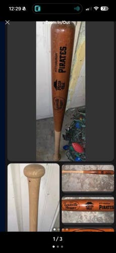 Vintage Pittsburgh Pirates Pizza Hut Baseball Bat Pro Louisville Slugger MLB USA