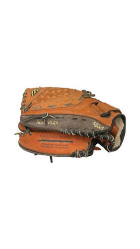 Used Mizuno POWER CLOSE BB/SB Glove LH Throw Brown 11" 11859-S000030356