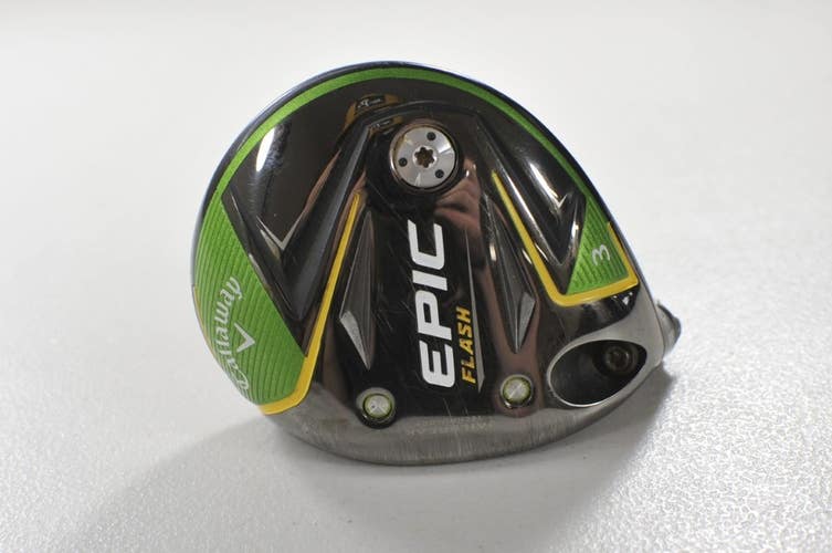 LEFT HANDED Callaway Epic Flash 3-15* Fairway Wood HEAD ONLY with Cover  #214018