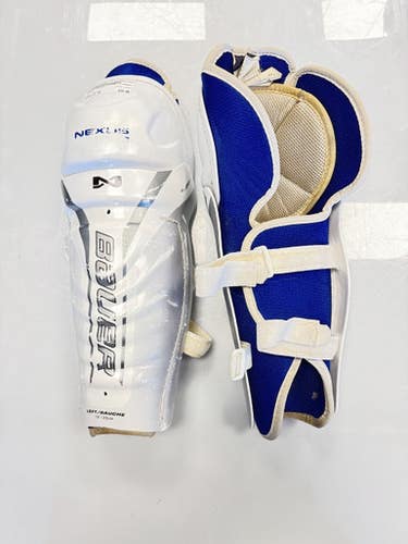 Used Bauer NEXUS Senior Shin Guards White 13" 11860-S000307703