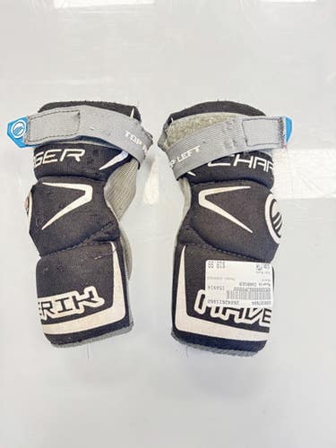 Used Maverik CHARGER Lacrosse Arm Pads/Guards Black Youth 11860-S000307684