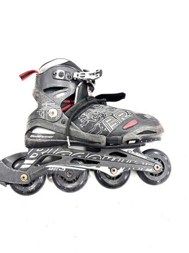 Used Bladerunner ADJ 5-8 Senior Rec Fitness Skates Black Adjustable 11860-S000307576