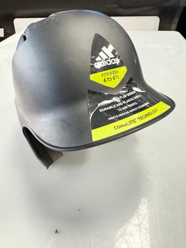 Used Adidas 6 - 6 1/2 Batting Helmet No Mask Black One Size 11860-S000307556