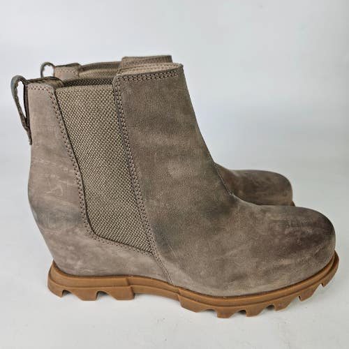 Sorel Joan of Arctic Wedge III Chelsea Bootie Women's Size 10 Omega Taupe