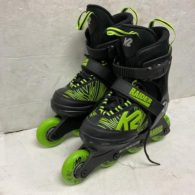 Used K2 RAIDER ADJ 1-5 Junior Rec Fitness Skates Black Adjustable 11855-S000202166