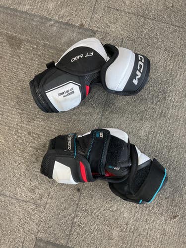 Used CCM FT680 Junior Elbow Pads LG 11614-S000234895
