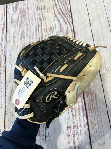 Black Rawlings Highlight RH Softball Glove 12.5" (Used)