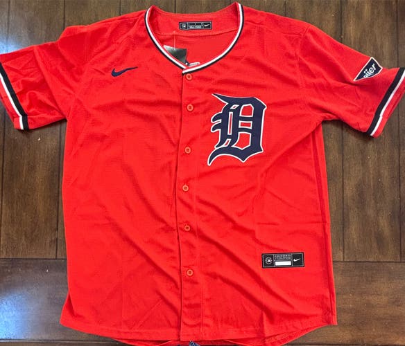 Detroit Tigers Riley Greene Adult Large (Orange) Alternate Jersey NWT