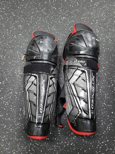 Used CCM JETSPEED Junior Shin Guards Black 11" 11849-S000039059