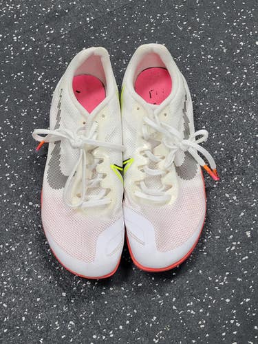 Used Nike ZOOM RIVAL D Track & Field Cleats Adult White Senior 7 11849-S000039058